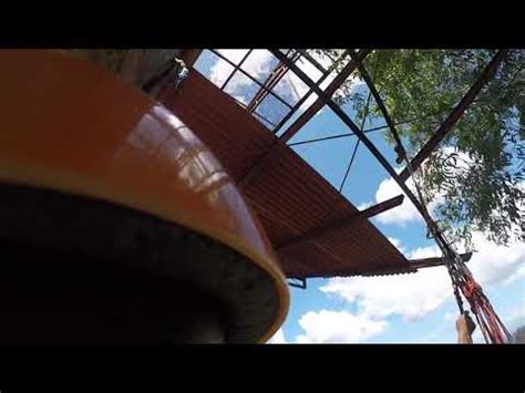 Riding the 1.3 KM Zipline at Delta Discovery Park.